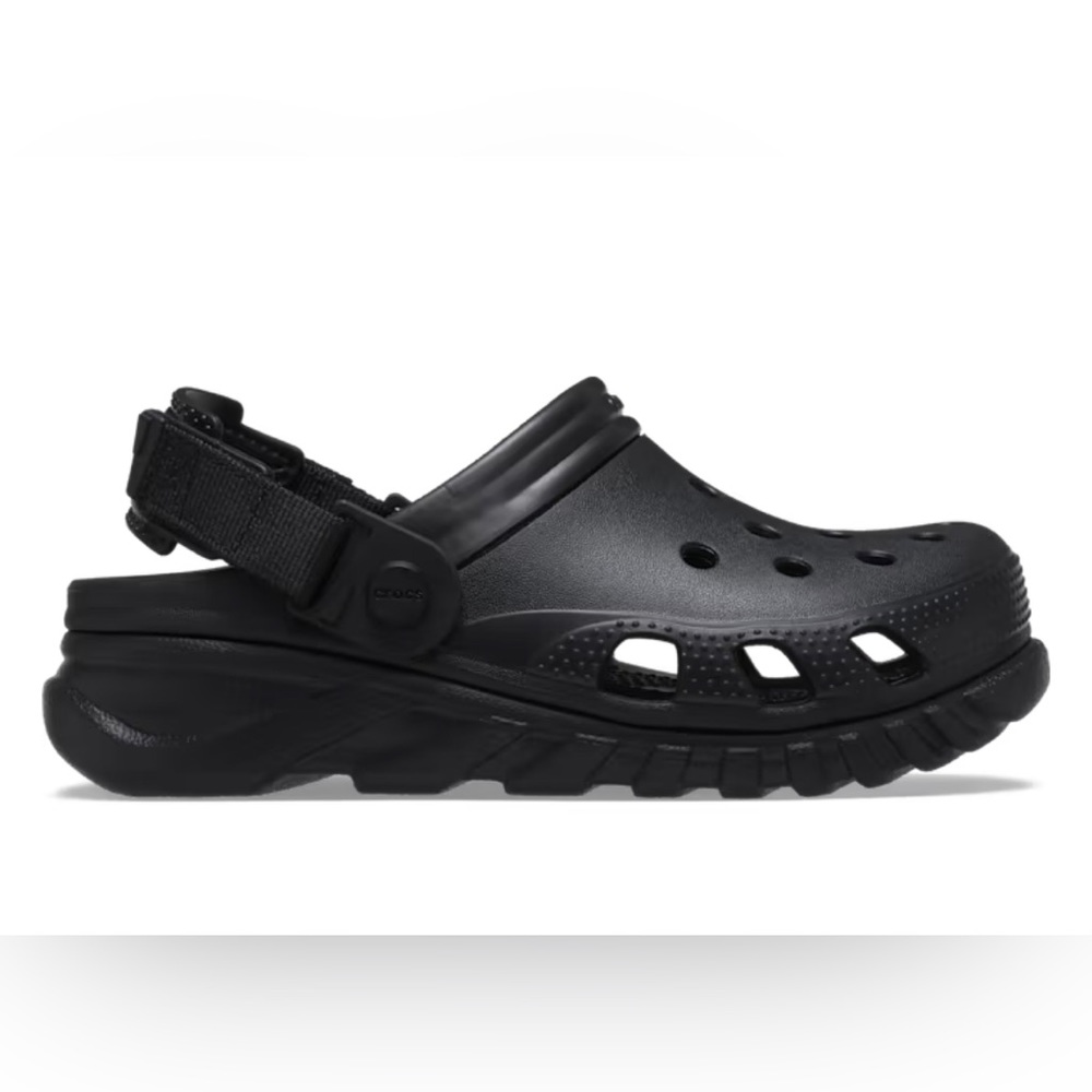 NWT Black Unisex CROCS DUET MAX CLOG